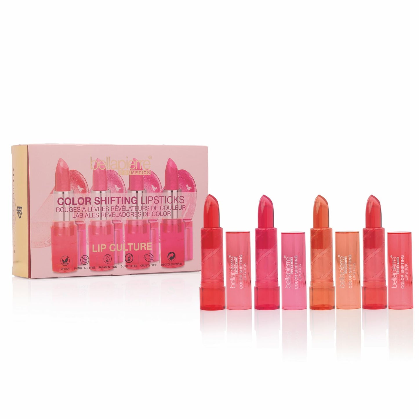 Bellápierre Color Shifting Lipsticks – Kit van 4 kleuren